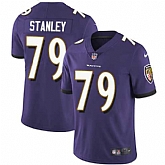 Nike Baltimore Ravens #79 Ronnie Stanley Purple Team Color NFL Vapor Untouchable Limited Jersey,baseball caps,new era cap wholesale,wholesale hats